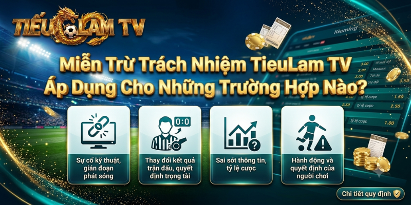 Miễn Trừ Trách Nhiệm TieuLam TV Áp Dụng Cho Những Trường Hợp Nào? Miễn Trừ Trách Nhiệm TieuLam TV Áp Dụng Cho Những Trường Hợp Nào?