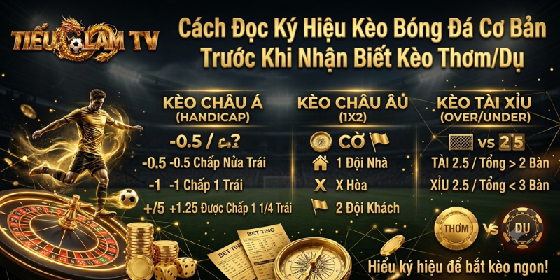 Cách Đọc Ký Hiệu Kèo Bóng Đá Cơ Bản Trước Khi Nhận Biết Kèo Thơm/Dụ Cách Đọc Ký Hiệu Kèo Bóng Đá Cơ Bản Trước Khi Nhận Biết Kèo Thơm/Dụ